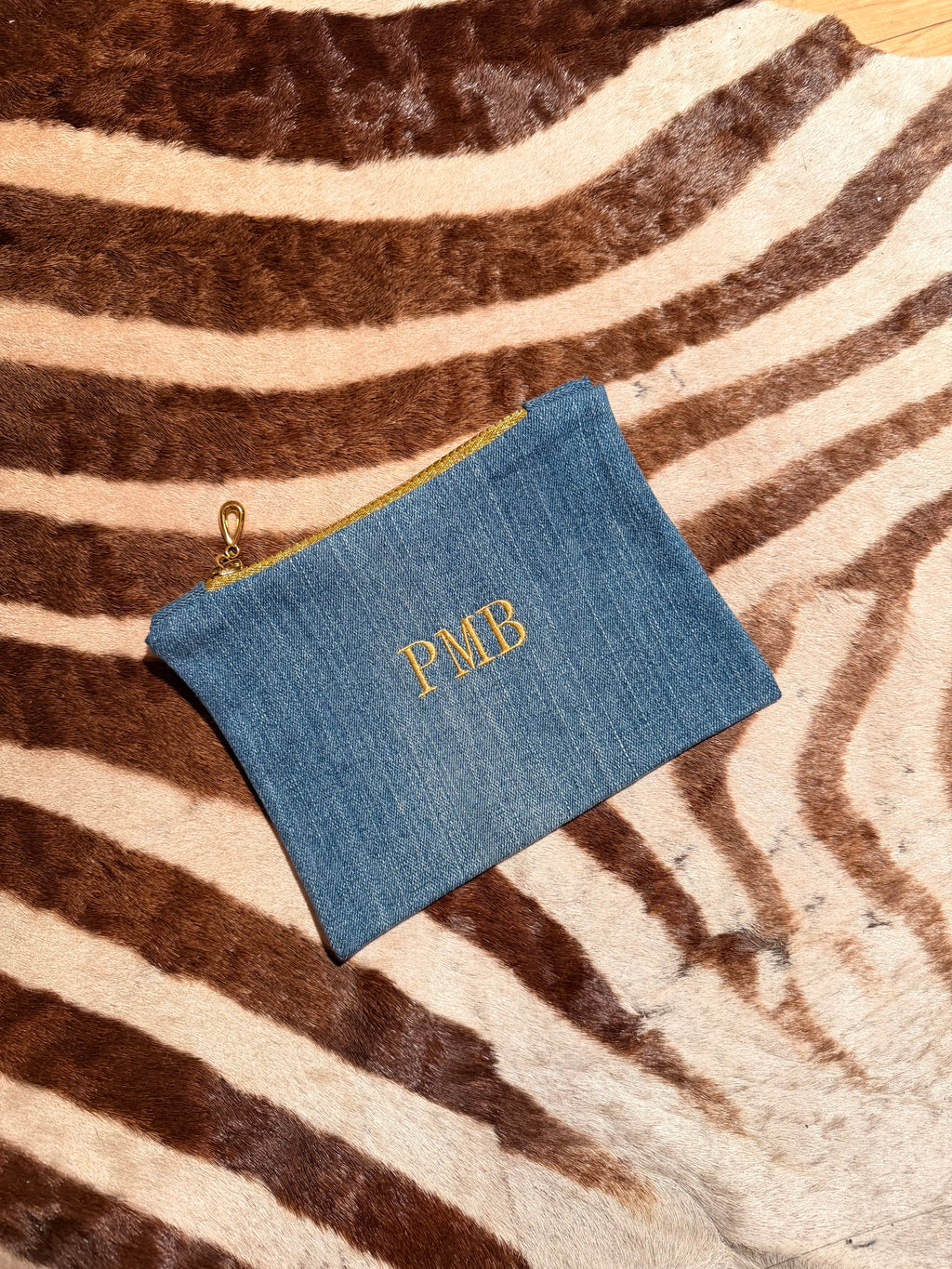 Denim Pouch personalisiert