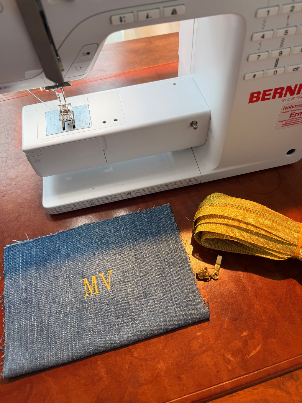 Denim Pouch personalisiert